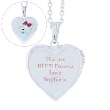 Personalised Message Me to You Silver Tone Heart Locket